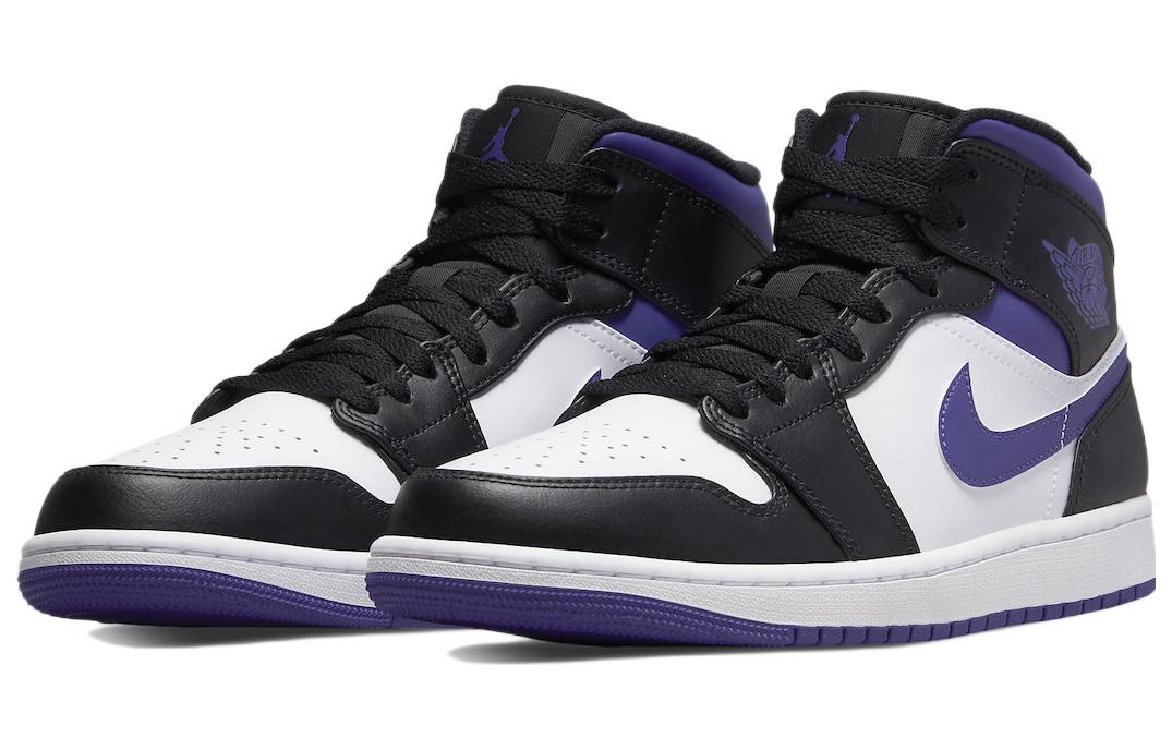 Air Jordan 1 Mid \'Dark Iris\'  554724-095 Classic Sneakers