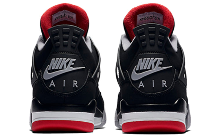Air Jordan 4 Retro OG \'Bred\' 2019  308497-060 Classic Sneakers