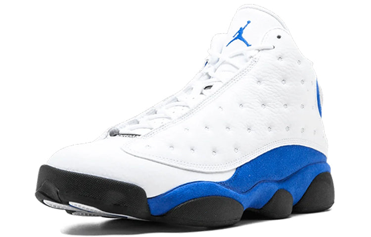 Air Jordan 13 Retro \'White Hyper Royal\'  414571-117 Signature Shoe