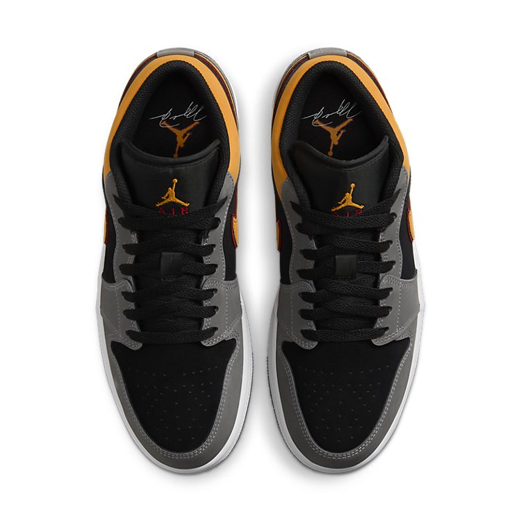 Air Jordan 1 Low SE \'Black Graphite Vivid Orange\'  FN7308-008 Epoch-Defining Shoes