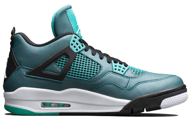 Air Jordan 4 Retro 30th \'Teal\'  705331-330 Signature Shoe