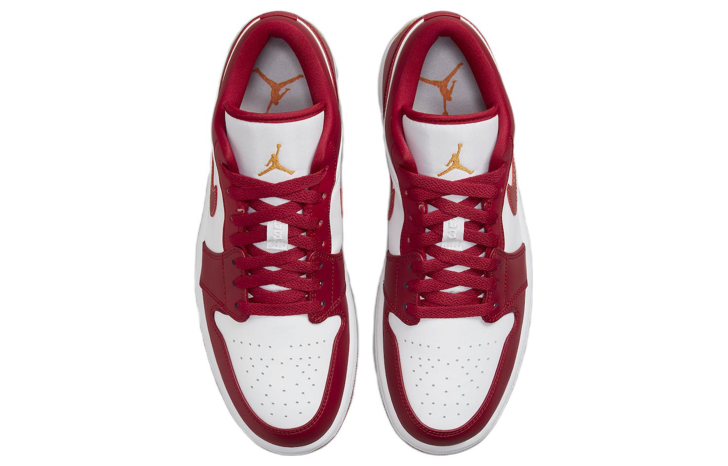 Air Jordan 1 Low \'Cardinal Red\'  553558-607 Signature Shoe