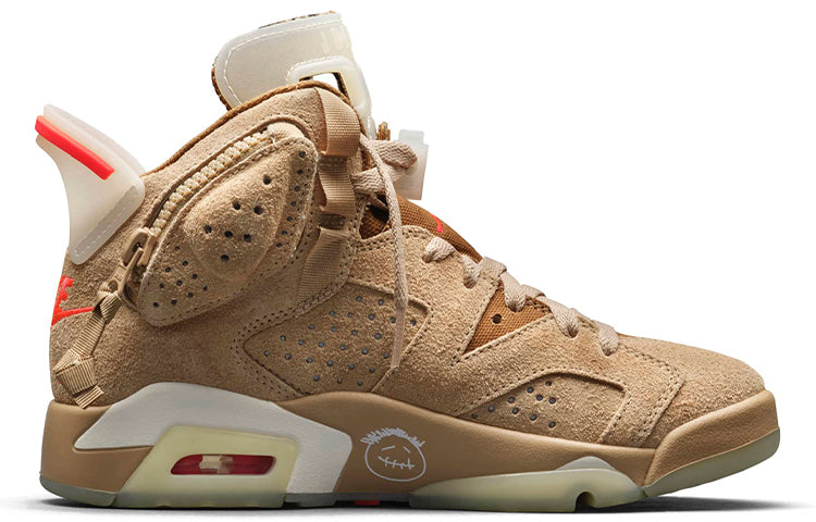 Travis Scott x Air Jordan 6 Retro \'British Khaki\'  DH0690-200 Cultural Kicks