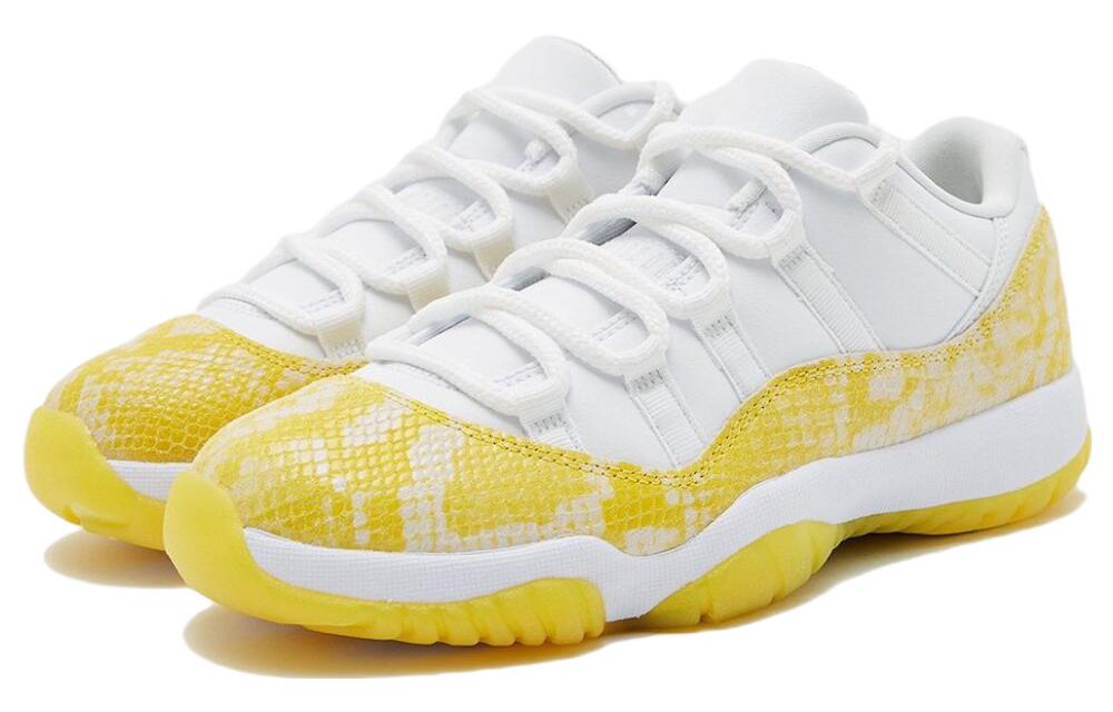 (WMNS) Air Jordan 11 Retro Low \'Yellow Snakeskin\'  AH7860-107 Classic Sneakers