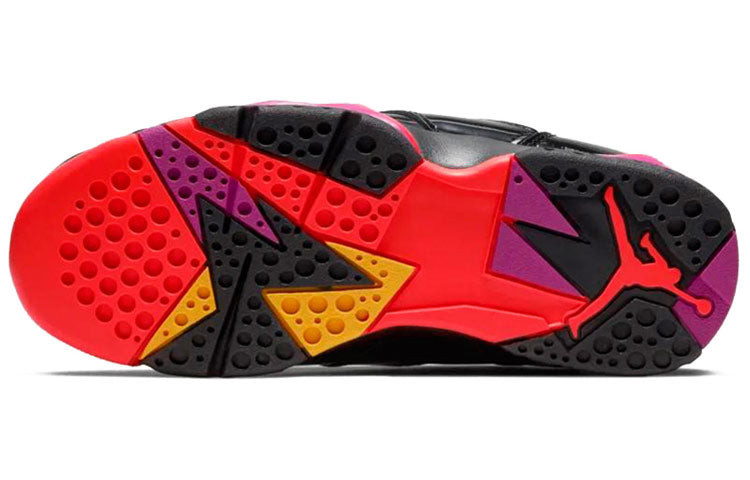 (WMNS) Air Jordan 7 Retro 'Black Gloss' 313358-006 Epoch-Defining Shoes - Click Image to Close