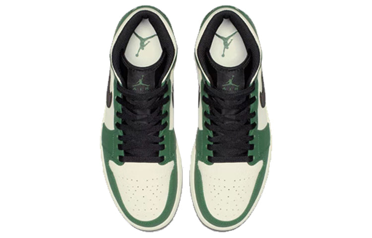 Air Jordan 1 Mid \'Pine Green\'  852542-301 Classic Sneakers