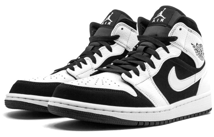 Air Jordan 1 Retro Mid \'Tuxedo\'  554724-113 Cultural Kicks