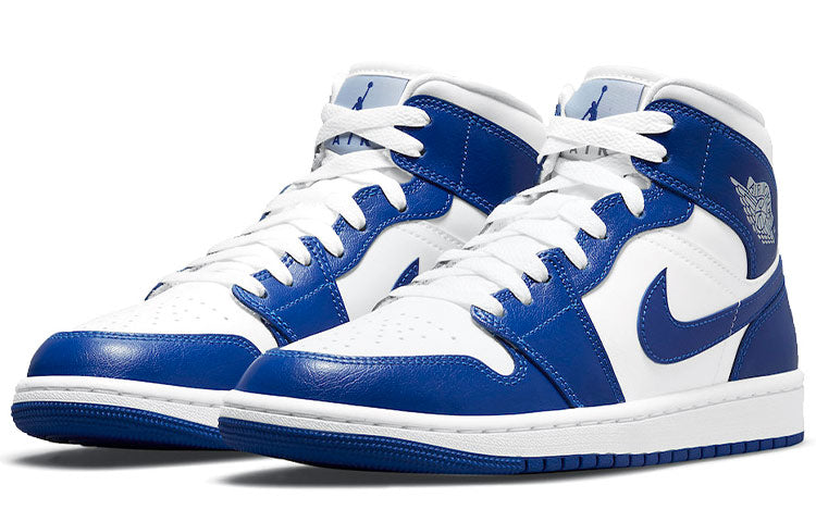 (WMNS) Air Jordan 1 Mid \'Kentucky Blue\'  BQ6472-104 Cultural Kicks