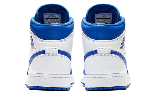 Air Jordan 1 Mid \'Hyper Royal White\'  554724-114 Cultural Kicks