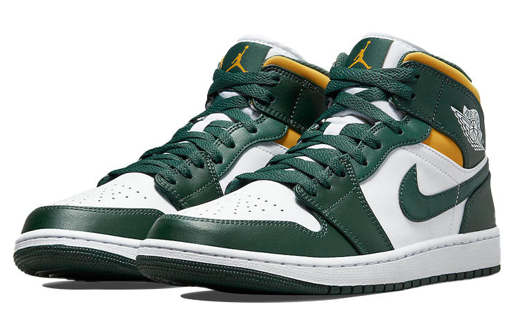 Air Jordan 1 Mid \'Sonics 2021\'  554724-371 Epochal Sneaker