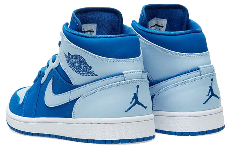 Air Jordan 1 Retro Mid \'Ice Blue\'  554724-400 Iconic Trainers