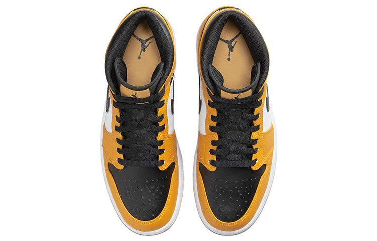 Air Jordan 1 Mid \'Reverse Yellow Toe\'  554724-701 Vintage Sportswear