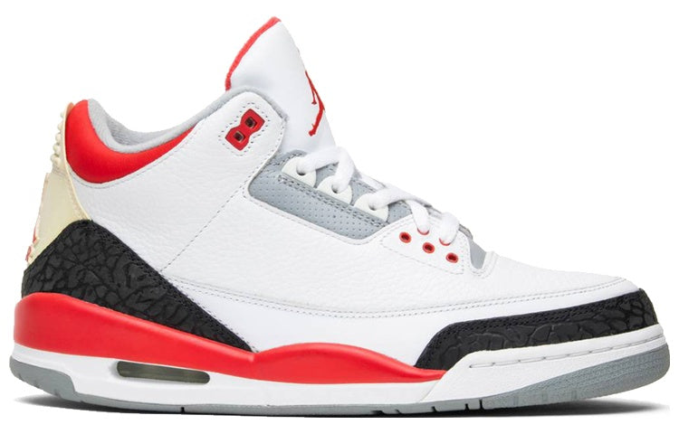 Air Jordan 3 Retro \'Fire Red\' 2007  136064-161 Signature Shoe