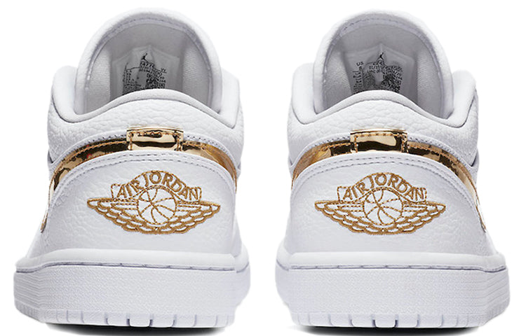 (WMNS) Air Jordan 1 Retro Low \'White Metallic Gold\'  CZ4776-100 Epochal Sneaker