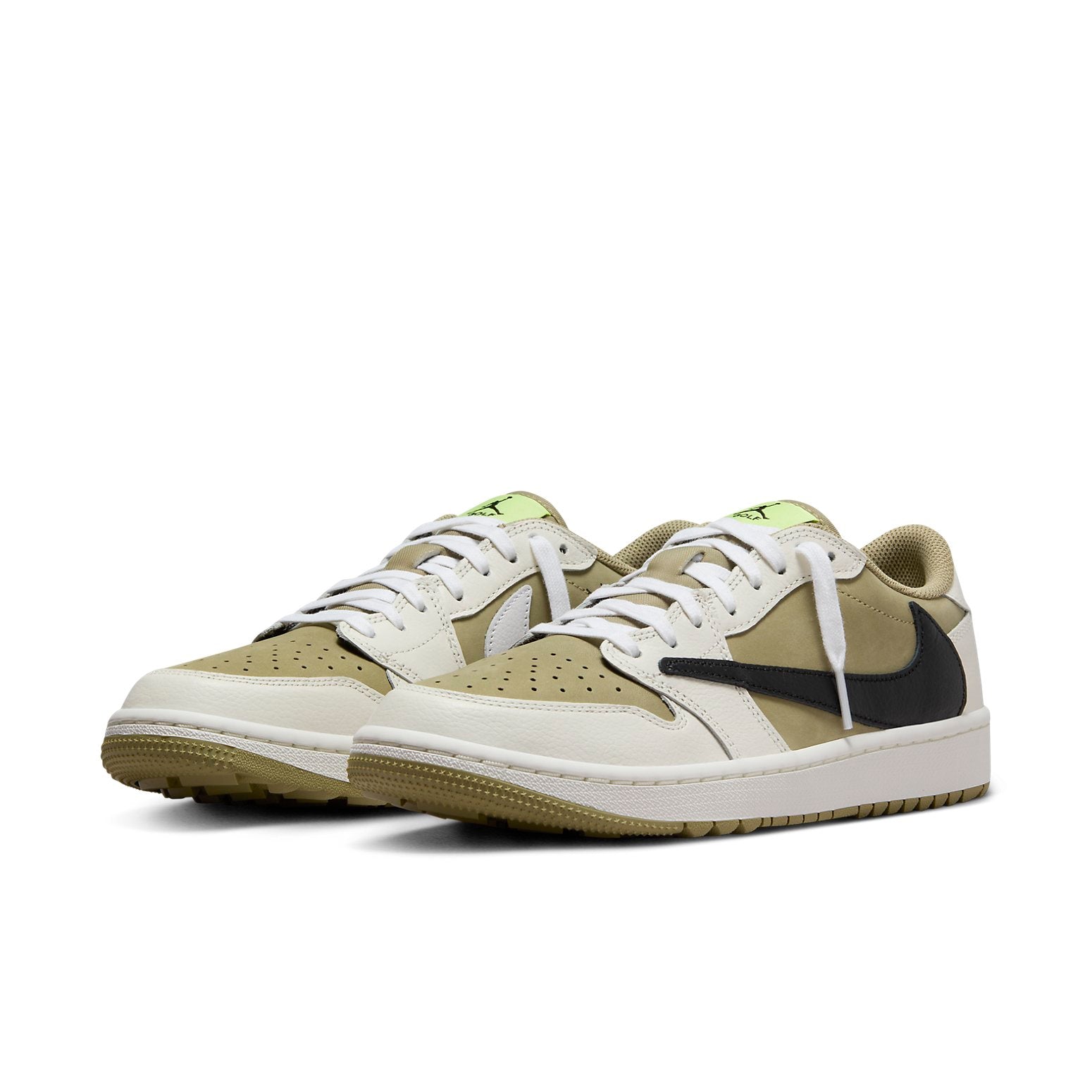 Air Jordan 1 Low Golf x Travis Scott 1 \'Olive\'  FZ3124-200 Epoch-Defining Shoes