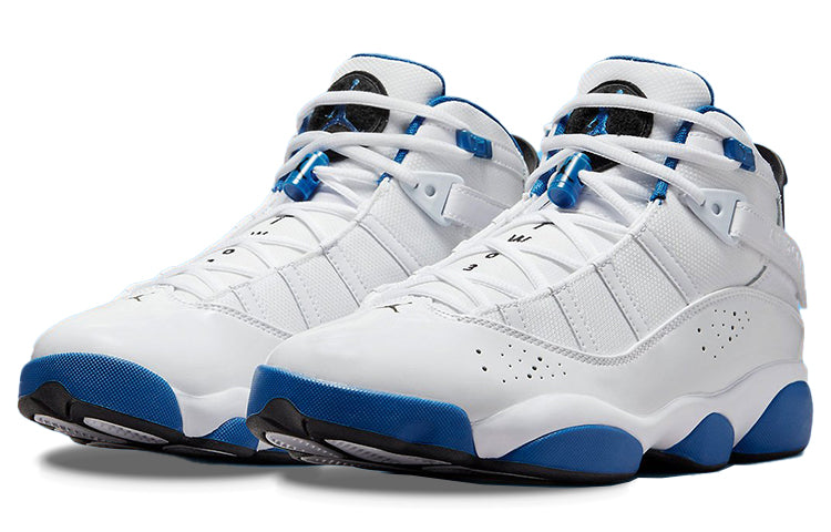 Air Jordan 6 Rings \'White Dark Marina Blue\'  322992-114 Epochal Sneaker