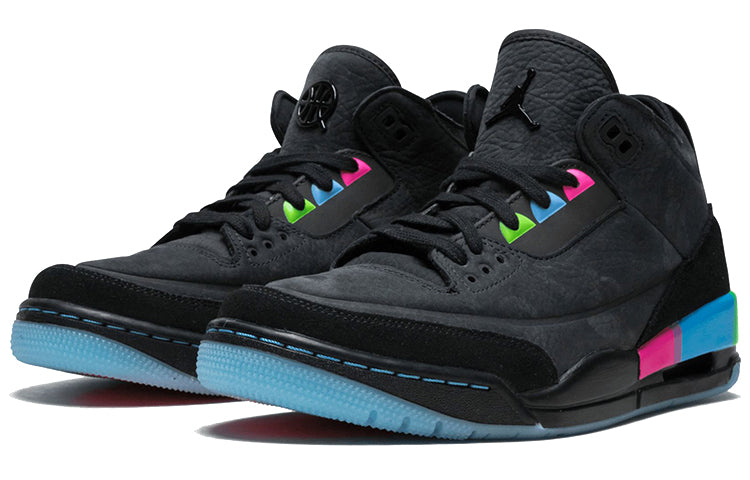 Air Jordan 3 Retro \'Quai 54\'  AT9195-001 Signature Shoe