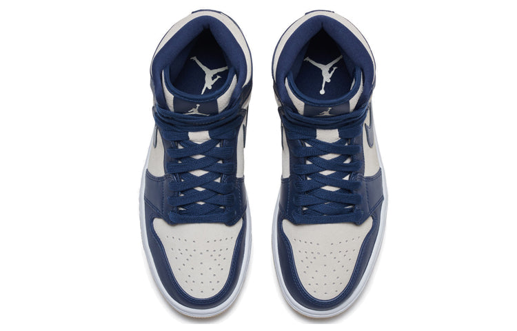 (WMNS) Air Jordan 1 High \'Navy Cream\'  AQ9131-401 Classic Sneakers