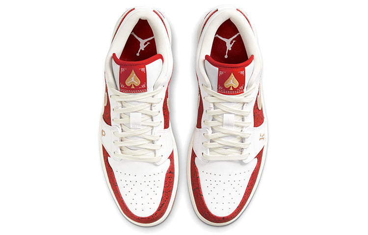 Air Jordan 1 Low SE \'Spades\'  DJ5185-100 Signature Shoe