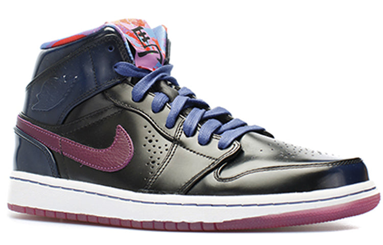 Air Jordan 1 Mid Nouveau YOTH \'Deep Royal\'  652484-405 Cultural Kicks