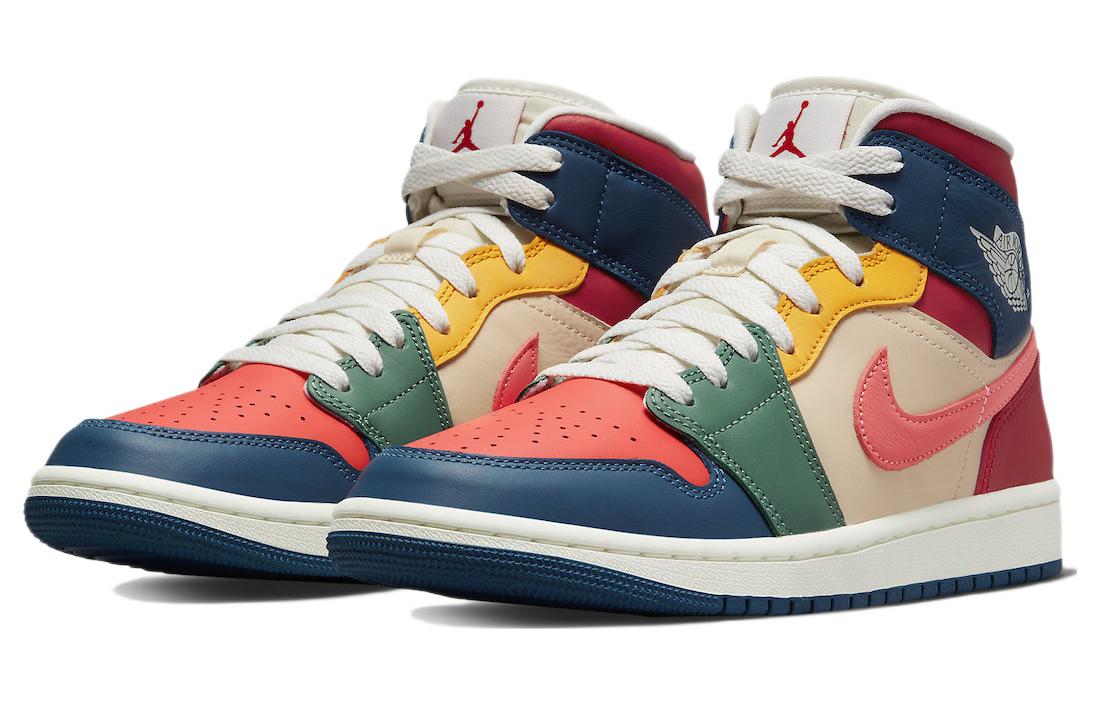 (WMNS) Air Jordan 1 Mid SE \'Multi-Color 2022\'  DN3738-400 Cultural Kicks