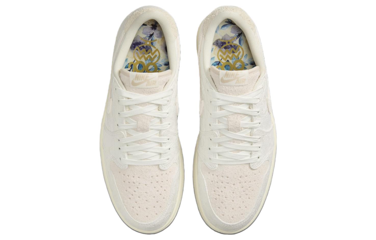 Air Jordan 1 Low OG x Chris Paul \'Give Them Flowers\'  FZ0455-200 Vintage Sportswear