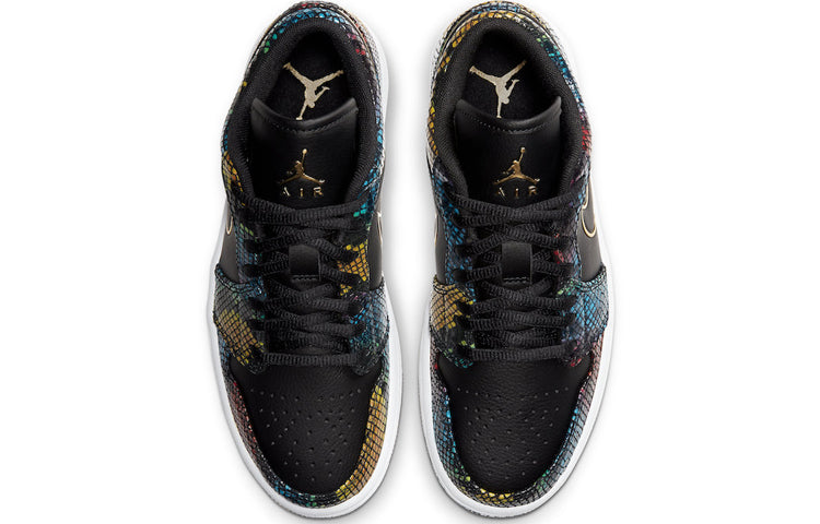 (WMNS) Air Jordan 1 Low \'Multi Snakeskin\'  CW5580-001 Iconic Trainers