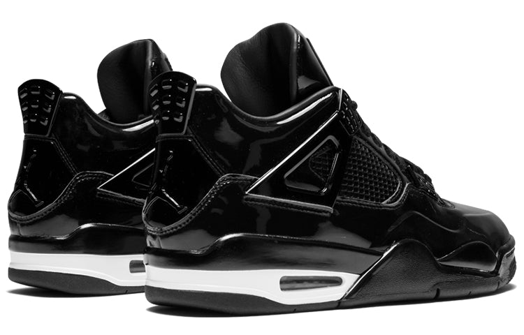 Air Jordan 4 Retro 11Lab4 \'Black Patent Leather\'  719864-010 Classic Sneakers
