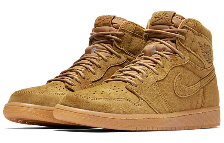 Air Jordan 1 Retro High OG \'Wheat\'  555088-710 Signature Shoe