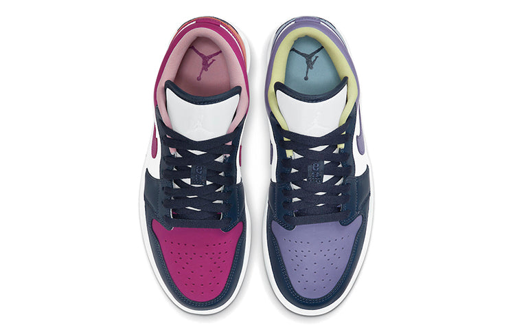 (WMNS) Air Jordan 1 Low SE \'Mismatched - Purple Magenta\'  DJ4342-400 Signature Shoe