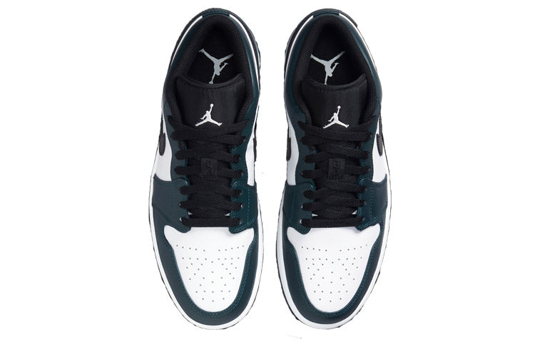 Air Jordan 1 Low \'Dark Teal\'  553558-411 Vintage Sportswear