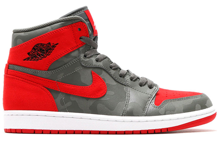 Air Jordan 1 Retro High Premium \'Red Camo\'  AA3993-032 Epochal Sneaker