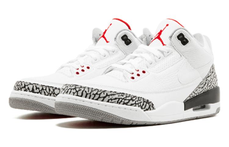 Air Jordan 3 Retro JTH NRG \'White Cement\'  AV6683-160 Classic Sneakers