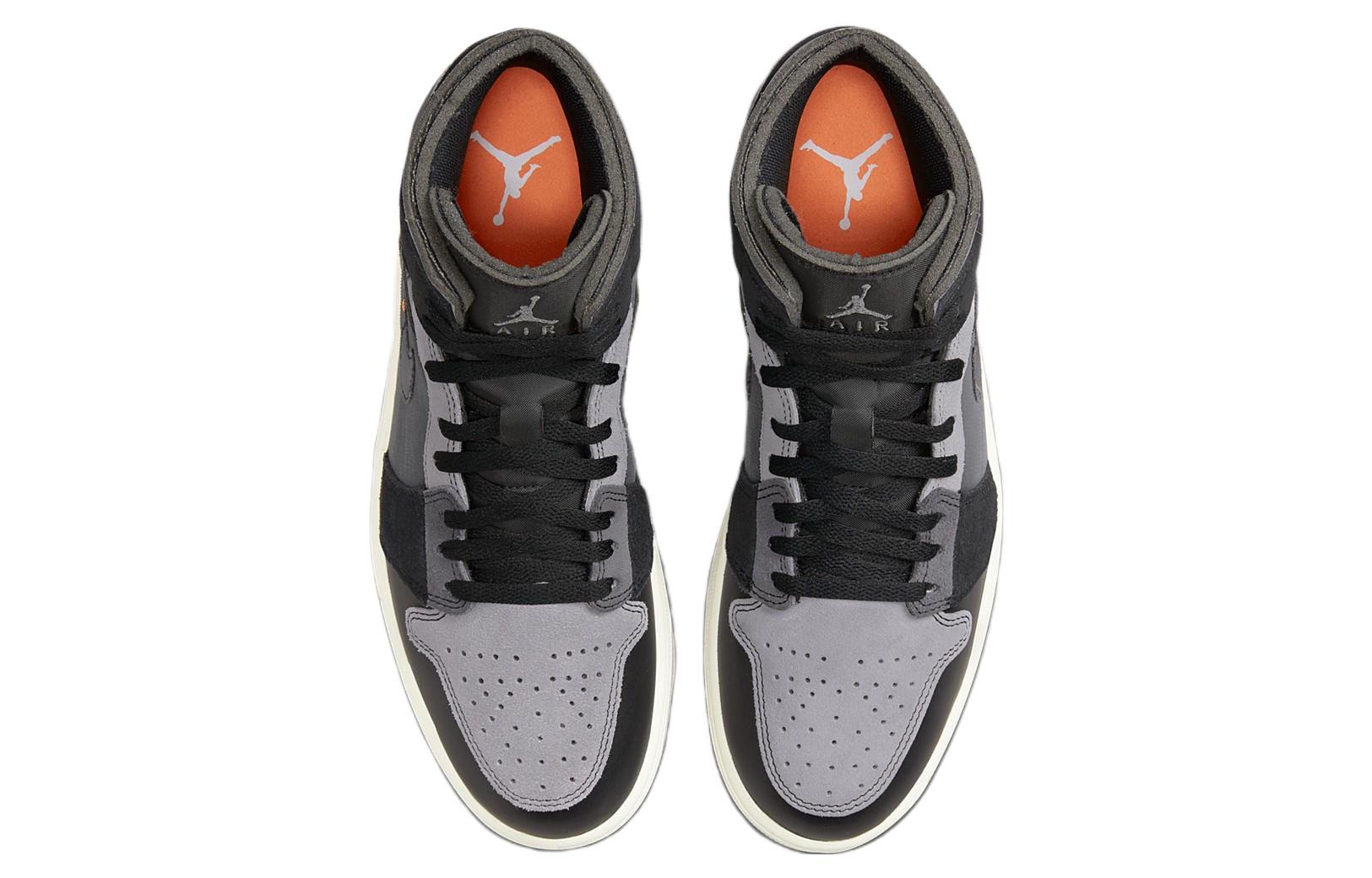 Air Jordan 1 Mid SE Craft 'Inside Out - Black' DM9652-001 Epochal Sneaker - Click Image to Close