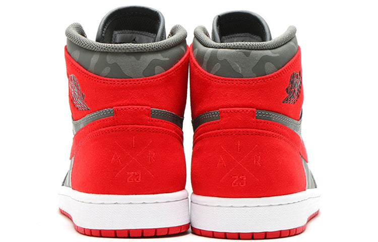 Air Jordan 1 Retro High Premium \'Red Camo\'  AA3993-032 Epochal Sneaker