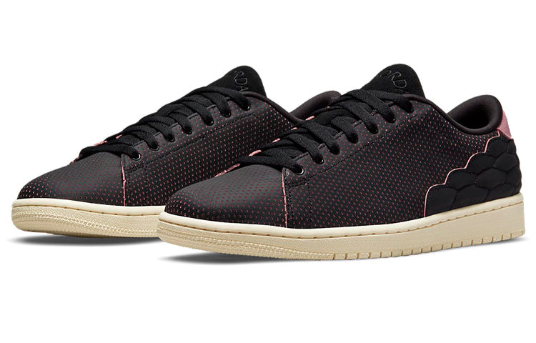 Air Jordan 1 Centre Court \'Perforated Black Pink\'  DJ2756-006 Classic Sneakers