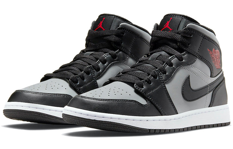 Air Jordan 1 Mid \'Shadow\'  554724-096 Classic Sneakers