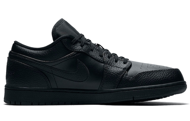 Air Jordan 1 Low \'Triple Black\'  553558-091 Signature Shoe