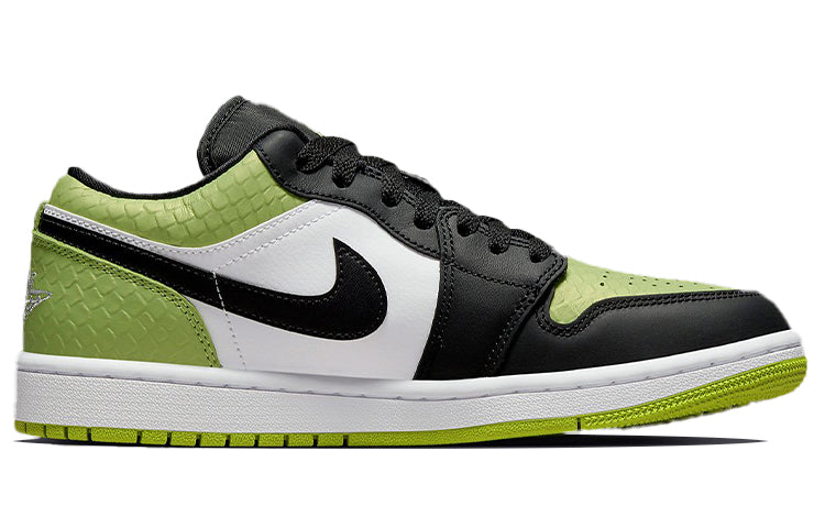 (WMNS) Air Jordan 1 Low SE \'Vivid Green Snakeskin\'  DX4446-301 Antique Icons