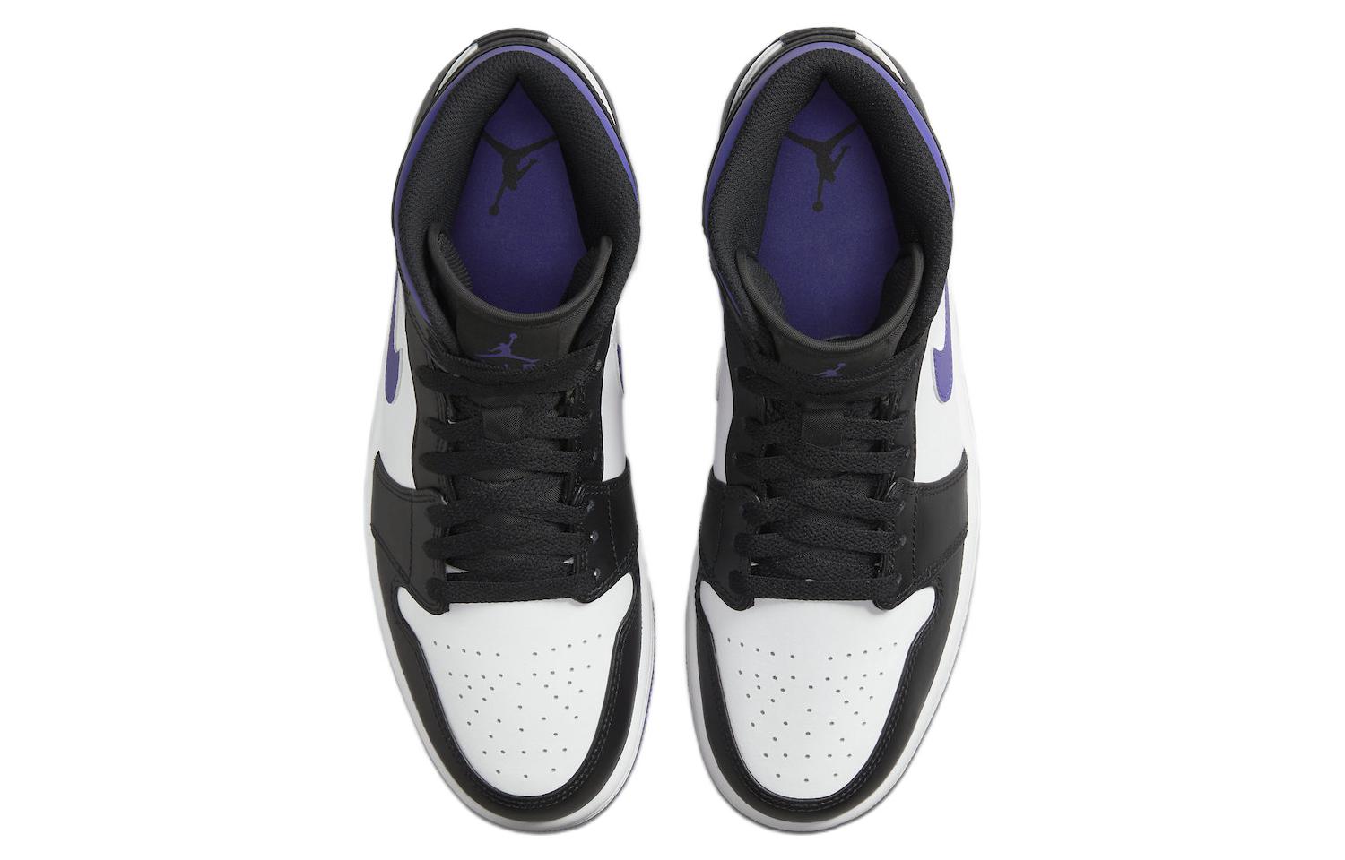 Air Jordan 1 Mid \'Dark Iris\'  554724-095 Classic Sneakers