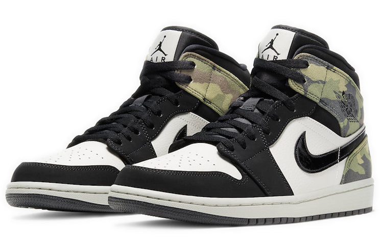 Air Jordan 1 Mid \'Camo\'  CW5490-001 Antique Icons