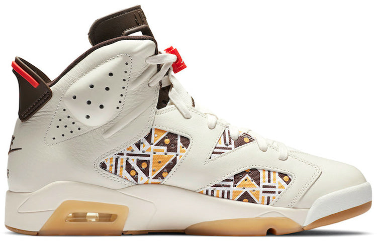 Air Jordan 6 Retro \'Quai 54 - Sail Gum\'  CZ4152-100 Epochal Sneaker