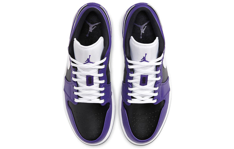 Air Jordan 1 Low \'Court Purple Black\'  553558-501 Epochal Sneaker