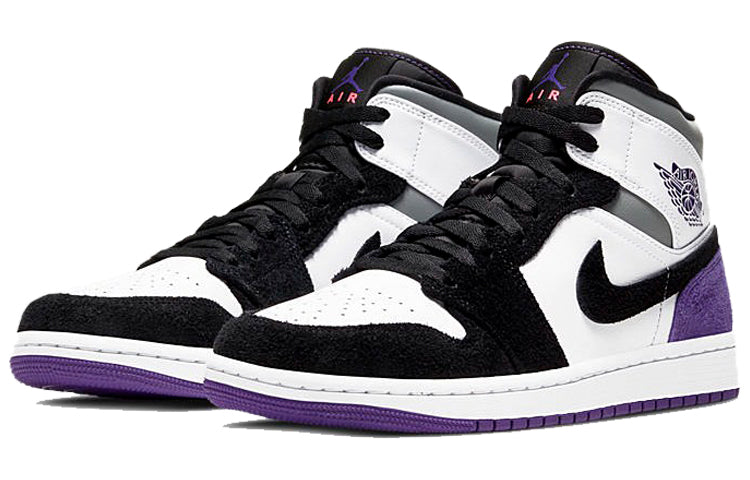 Air Jordan 1 Mid SE \'Varsity Purple\'  852542-105 Iconic Trainers