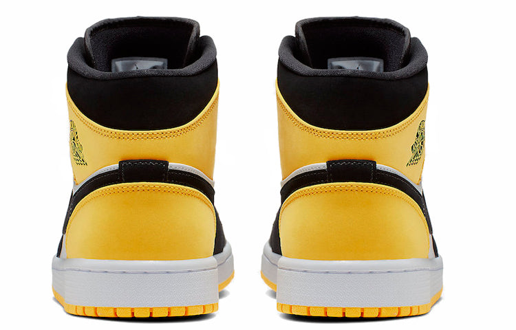 Air Jordan 1 Mid SE \'Yellow Toe\'  852542-071 Signature Shoe