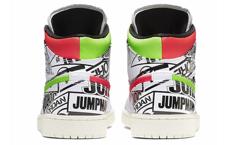 Air Jordan 1 Mid \'Over-Print Logos\'  554724-119 Epoch-Defining Shoes