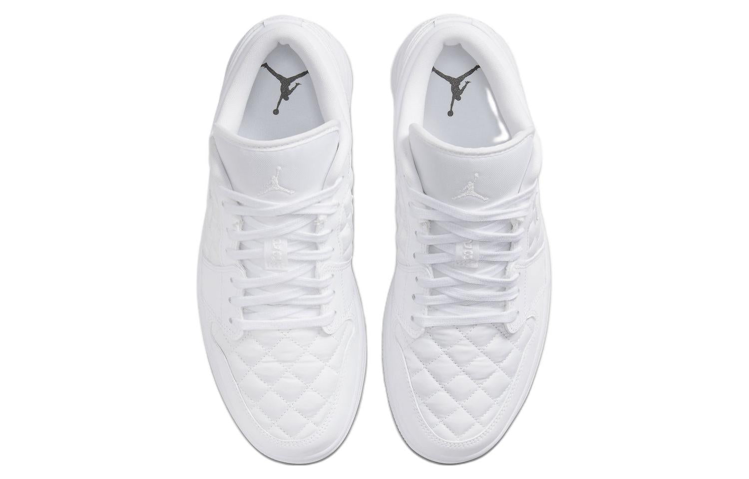 (WMNS) Air Jordan 1 Low \'Triple White Quilted\'  DB6480-100 Vintage Sportswear