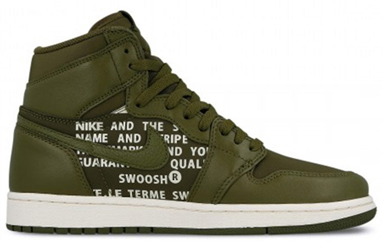 Air Jordan 1 High OG \'Olive Canvas\'  555088-300 Iconic Trainers