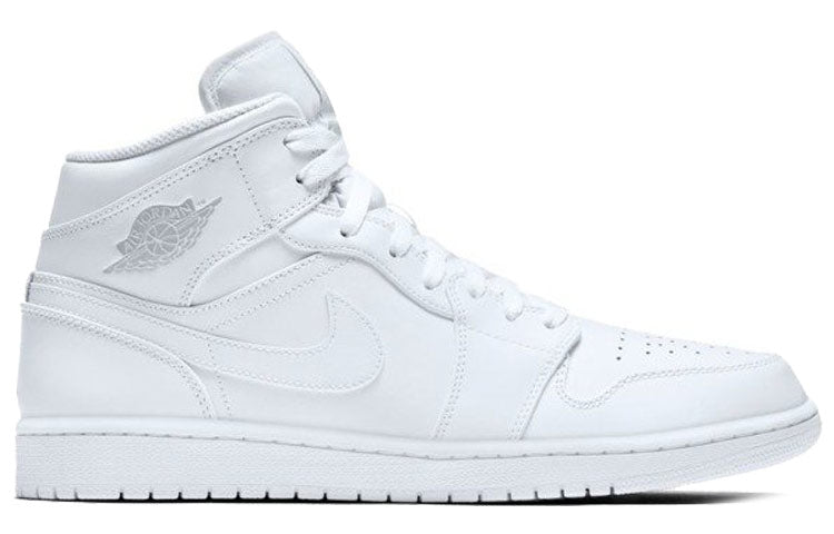 Air Jordan 1 Retro Mid \'White Pure Platinum\'  554724-104 Antique Icons