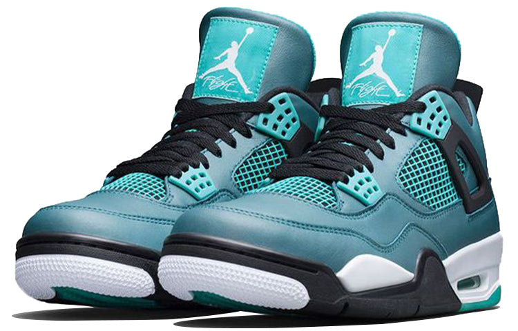 Air Jordan 4 Retro 30th \'Teal\'  705331-330 Signature Shoe